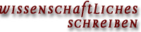 wissenschaftliches Schreiben